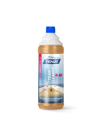 TENZI BOAT Teak Cleaner B-26 – Teakfa tisztítószer koncentrátum – Hajókhoz és jachtokhoz – 1L