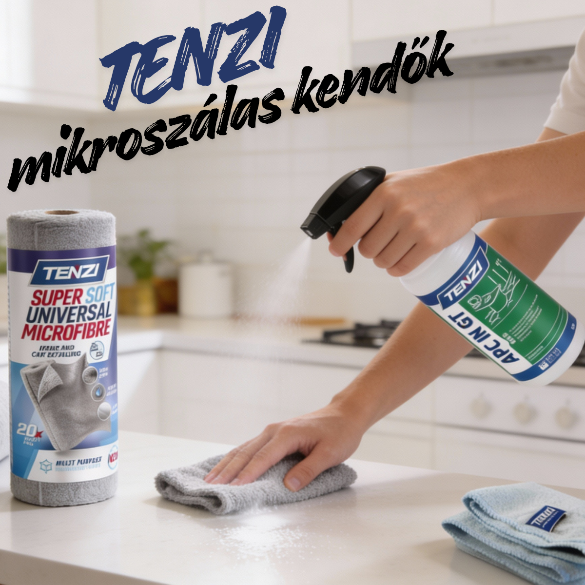 Tisztább felületek. Gyorsabb munka. Mikroszálas megoldások a mindennapokra!
