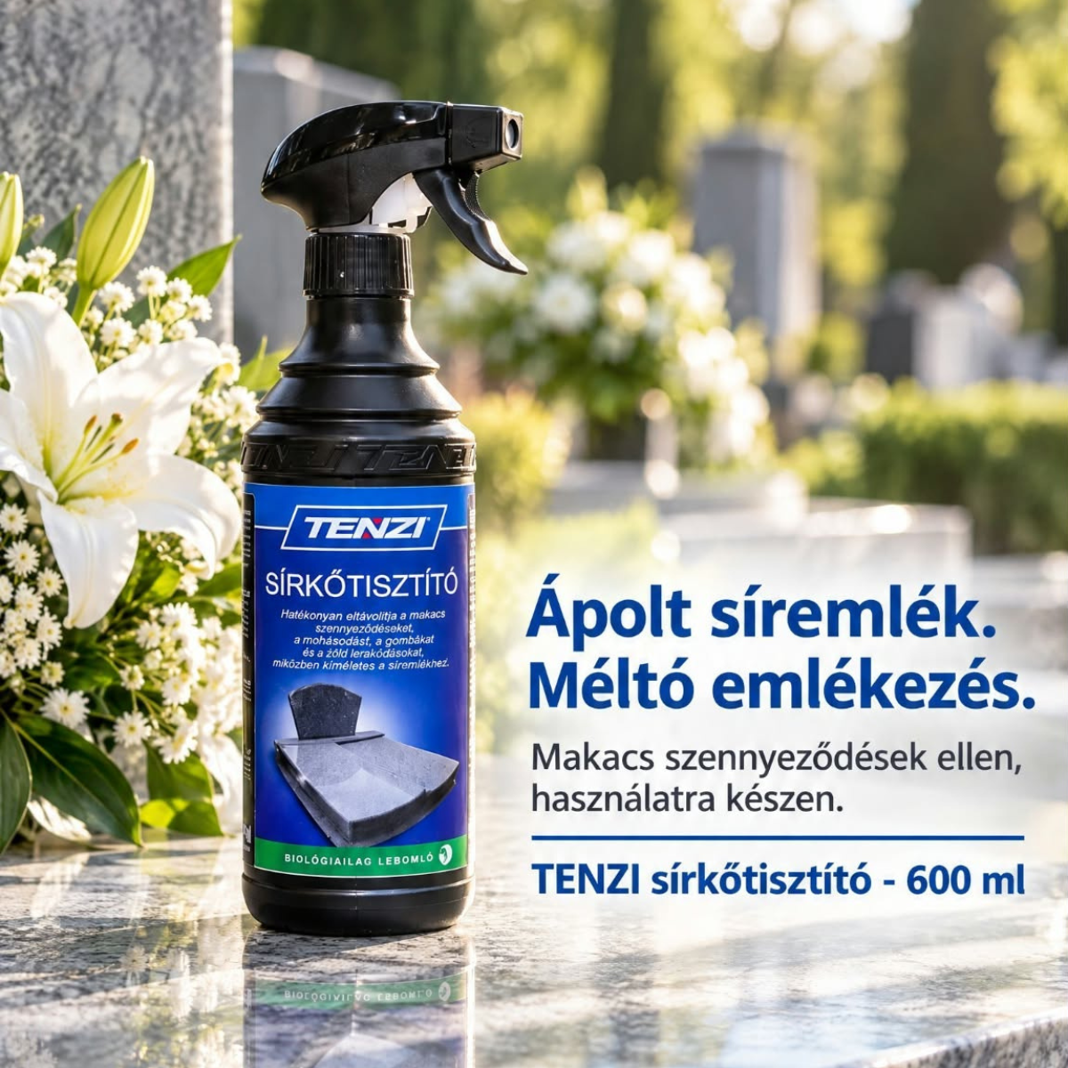 Így ápold a síremléket kíméletesen – praktikus tanácsok a tartós tisztaságért